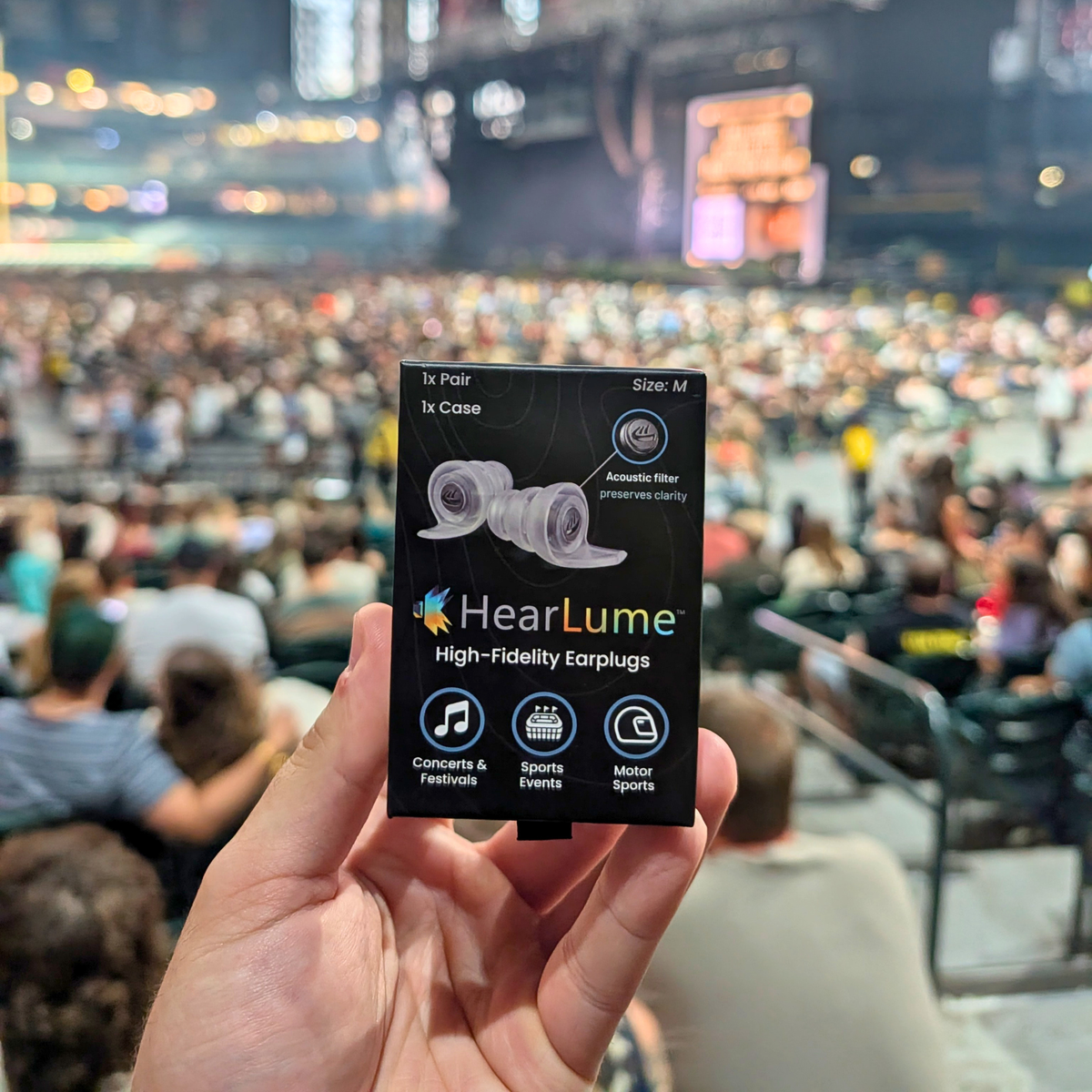 HearLume™ High-Fidelity Earplugs Single Pair